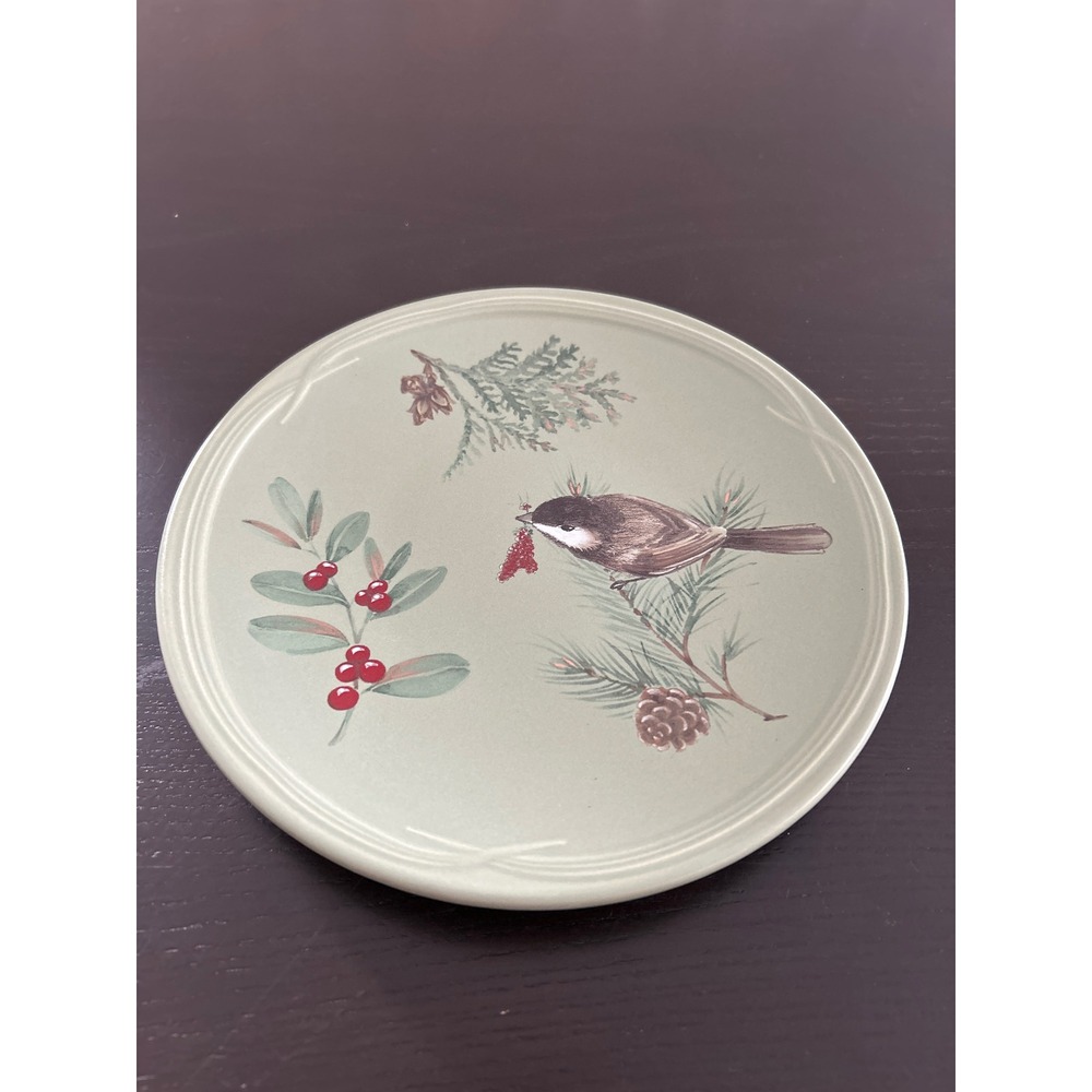 Pfaltzgraff Winterwood Salad Plate CHICKADEE 8.25" Bird Berry Pine Replacement
